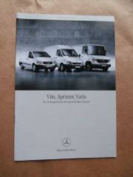 Mercedes Benz Vito,Sprinter Vario Transporter Prospekt April 200