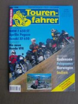 Motorrad Reisen Tourenfahrer 5/1998 BMW F650 ST Honda VFR