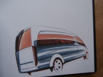 Mercedes Benz Sprinter Vorabbuch Prospekt Zeichnungen