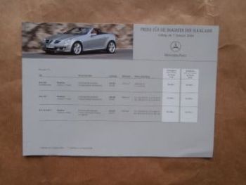 Mercedes Benz SLK-Klasse R171 7.Januar 2004