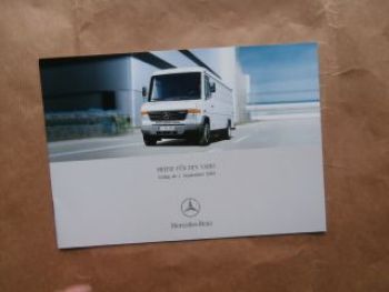 Mercedes Benz Preisliste Vario 1.September 2005