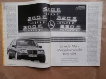 ADAC motorwelt 1/1993 Astra F vs. Opel Kadett A,200E-400E W124