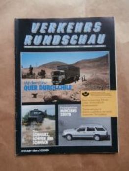 Verkehrs Rundschau 6/1986 Mercedes Benz 250TD W124,Titan,