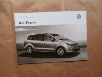 VW Sharan Preisliste 24.April 2014