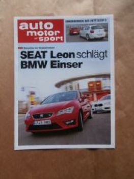 AMS 8/2013 Seat Leon 1.4TSI FR vs. BMW 114i Sonderdruck