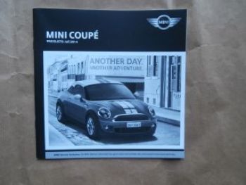 Mini Coupé R59 Juli 2014 NEU