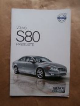 Volvo S80 T4 T5 T6 AWD,D2,D3,D4,D5 +AWD 1.November 2013