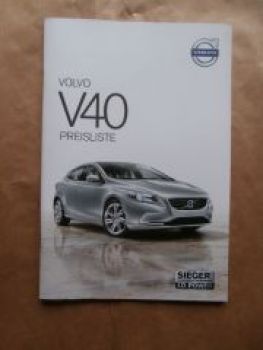 Volvo V40 +R-Design T2 T3 T4 T5 D2 D3 D4 1.November 2013