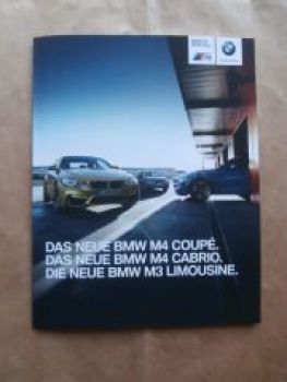 M4 Coupé F82 +M3 Limousine F80 Prospekt +M4 Cabrio F83