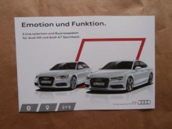 Audi A6 A7 Sportback S line selection +Businesspaket 5/2014 NEU