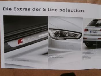 Audi A3,Q3,Q5 S line selection Prospekt Juli 2014 NEU
