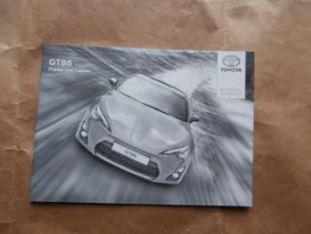 Toyota GT86 Prospekt Juni 2014 +Preisliste NEU