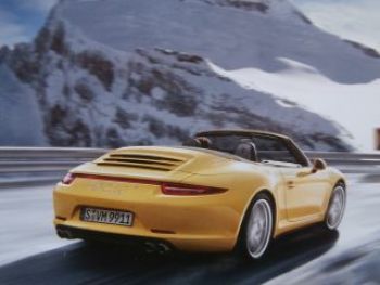 Porsche 911 Carrera +Cabriolet Typ 991 Buch Prospekt März 2014