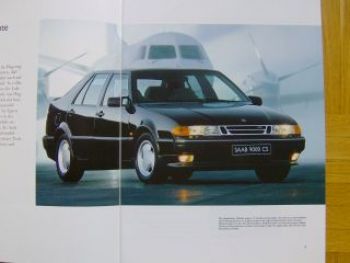 Saab 9000CS +CSE 1993 Prospekt NEU