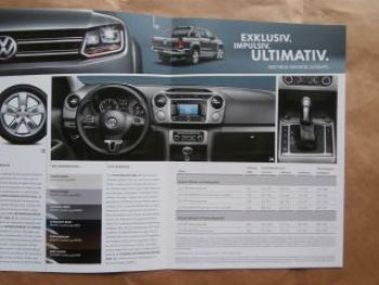 VW Amarok Ultimate Sonderprospekt Juli 2014 NEU Rarität