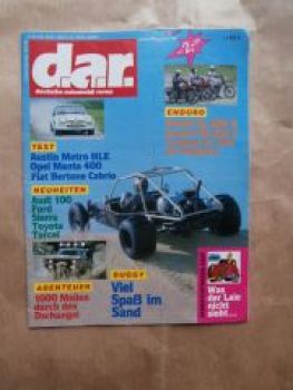 deutsche automobil revue 9/1982 Austin Metro HLE,Opel Manta 400