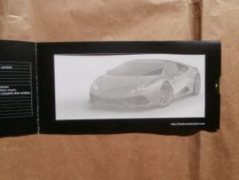 Lamborghini Huracán Flyer Prospekt Englisch Rarität