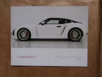 Roding R1 Prospekt 2014 Rarität Sportwagen Deutsch