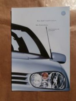 VW Golf4 Cabriolet März 1999 Mdj.2000 NEU