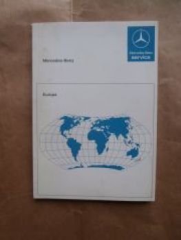 Mercedes Benz Europa Händlerverzeichnis Februar 1986