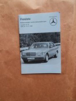 Mercedes Benz Nr.46 16.12.1985 W201 W124 W126 R107