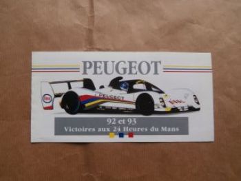 Peugeot 92 et 93 Victoires aux 24 Heures du Mans Flyer