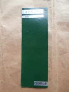 Opel Rekord E +Caravan +Lieferwagen August 1985 Rarität