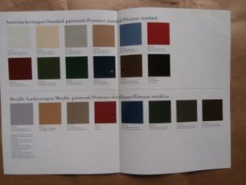 Mercedes Benz Geländewagen Lackierungen August 1989