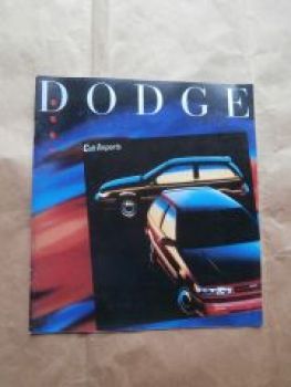 Dodge Colt Imports +E +GT Juli 1988 Brochure Catalogue