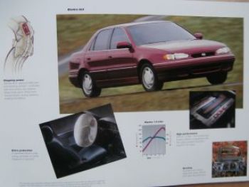 Hyundai Elantra 1994 Prospekt Englisch USA Rarität