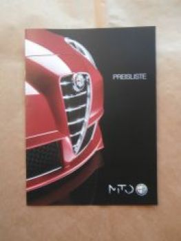 Alfa Romeo Preisliste MiTo Juli 2014 NEU