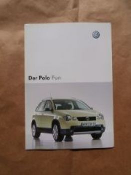 VW Polo Fun Typ 9N Prospekt Oktober 2003