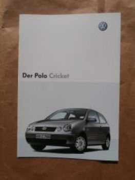 VW Polo Cricket Typ 9n Mai 2004 Prospekt