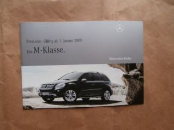 Mercedes Benz M-Klasse W164  1. Januar 2009 NEU