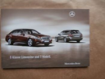 Mercedes Benz E-Klasse Limousine +T-Modell W212 November 2009