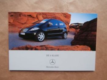 Mercedes Benz A-Klasse W169 Prospekt Dezember 2005 NEU