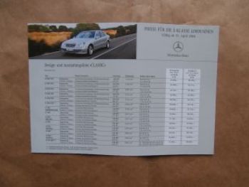 Mercedes Benz E-Klasse Limousinen W211 E200CDI-400CDi