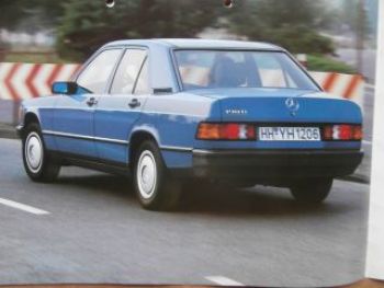 Mercedes Benz 190D E201 Querformat Prospekt Dezember 1983