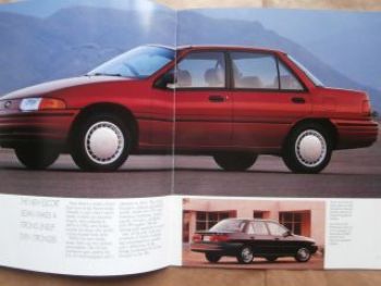 Ford Escort 1992 Brochure USA Prospekt