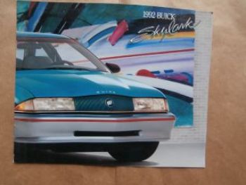 Buick Skylark SB SC SD SE 1992 Brochure