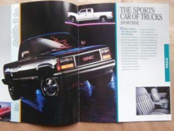 GMC Truck 1992 Sierra SL SLX XLE ST Brochure