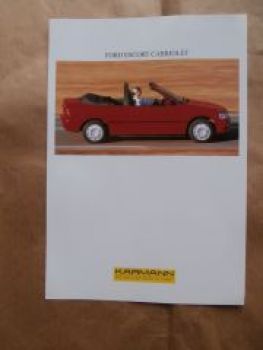 Ford Escort Cabriolet +16V-Motor Prospektblatt