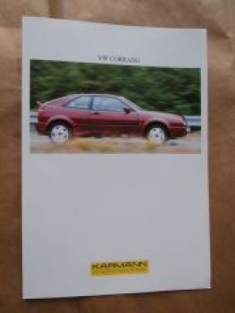 VW Corrado +16V +VR6 Karmann Prospektblatt