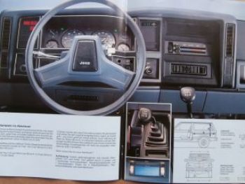 Renault Jeep Cherokee Juni 1985 Prospekt