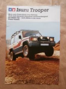 Isuzu Trooper Prospekt Dezember 1987 Rarität