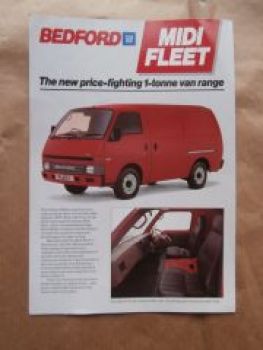 GMB Bedford Midi Fleet UK Englischer Rechtslenker Prospekt