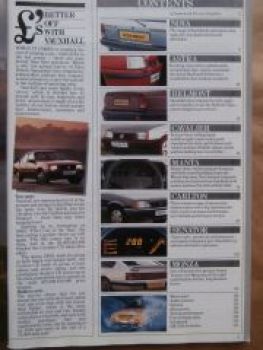 Vauxhall Opel Cars of Quality 3-5/86 Nova Astra Belmont