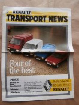 Renault Transport News Summer 1988 Master Trafic Extra 5 Van