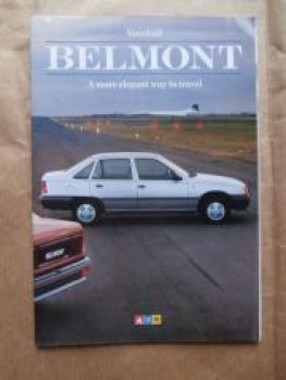 Vauxhall Belmont L GL GLS GLSi Brochure 1985 UK Englisch