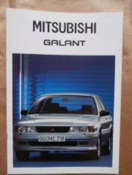 Mitsubishi Galant +Turbo Diesel +de Luxe März 1988 Prospekt